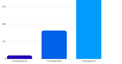 Number of Doulas for 2015-2017 graph