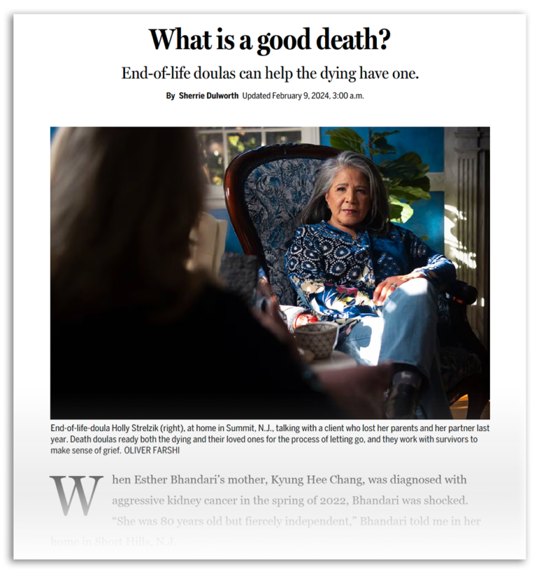 What is a good death? End-of-life doulas help the dying have one. | The ...